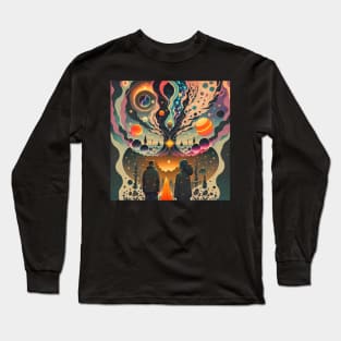 Twin Flame Space Long Sleeve T-Shirt